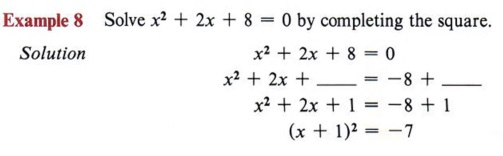 completing the square formula steps