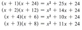 problem solving with factorising