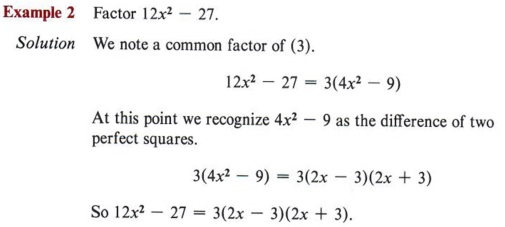 Factor completely deals calc