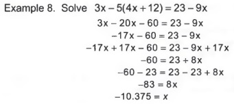 how to solve percent problems in algebra
