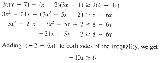 another example for Solution set  Theorem 3 equivalent inequalities
