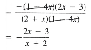Cancelling Numerator and Denominator