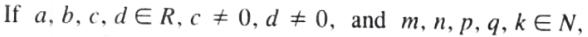 Conditions for new proposition derived from Theorem