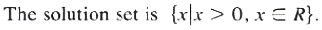 conclusion for Solution set