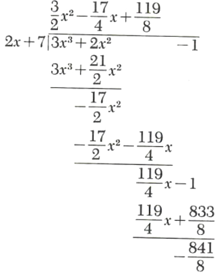 Division of polynomials - 8