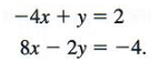 example of 2 linear equations in 2 variables