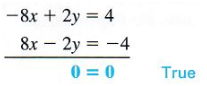 dependent system - infinitely many solutions