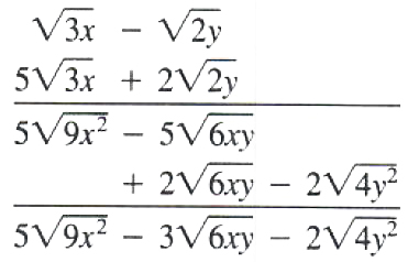 multiplication of radical expression - 1