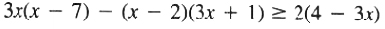 example for Solution set Theorem 3 equivalent inequalities