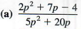 rational expression with polynomial in numerator and denominator