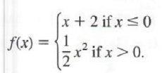 2 part function linear and quadratic